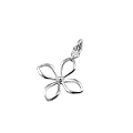 FOSSIL Damen Charm Anh�nger Edelstahl Blume JF85111040