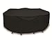 WeatherReady 108-Inch Round Table Cover, Black