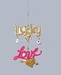4.5" Fashion Avenue Lucky in Love Las Vegas Dice Christmas Ornament