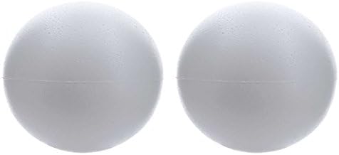 Foam Polyfoam Balls for Floral, Craft, Projects, Birthdays, Decorations, Center Pieces, Weddings, Party Favors, School, Modeling, and more. 4", 2 pcs