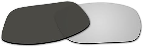 Polarized Replacement Sunglasses Lenses for Spy Discord - Silver Mirror