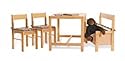 Pinolino Kindersitzgruppe Lola Buche teilmassiv, 4 teilig