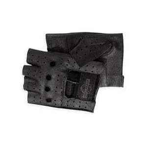 Harley Davidson Mens Fingerless Gloves. Durable pigskin construction. Padded palms for...