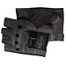 Harley Davidson Men's Fingerless Gloves. Durable pigskin construction. Padded palms for anti-vibration. Adjustable strap with rubberized Bar & Shield logo. 98150-94VM