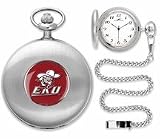 Eastern Kentucky Colonels Silver Pocket Watch