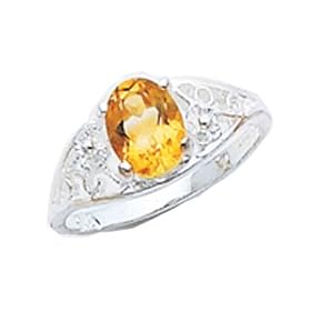 Buy Sterling Silver Citrine ring by A Great Jewelry Co.