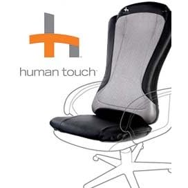 Human Touch HT-1470 Back Massage Pad - Quad Roller Massaging Chair Cushion with real rollers and soothing heat