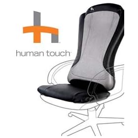 Human Touch HT-1470 Back Massage Pad - Quad Roller Massaging Chair Cushion with real rollers and soothing heat