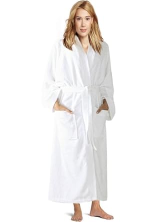 Towel Terry Kimono Robe, Women's & Men's Terry Kimono Bathrobe, Cotton Cover Up