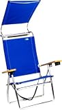 Platinum Hi-Seat Aluminum Beach Chair w Canopy - Blue by Copa