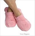 Slippies Hausschuhe aus der Mikrowelle rosa Pl&uuml;sch M