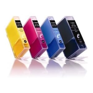 4 pack of compatible ink cartridge to replace Canon #8 (1B/1C/1M/1Y).
