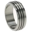 316L Stainless Steel Ring Spinner Ring. Width: 8mm