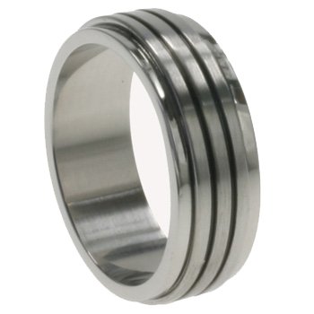 Click here to buy 316L Stainless Steel Ring Spinner Ring. Width: 8mm by ToltecTraders.com.
