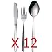 from Tiny Dining 36 Piece Kids Infants Childrens Junior Cutlery Set (12 Small Table Knives, 12 Small Table Forks, 12 Small Desert Spoons) - Ideal for home, school or lunchboxes