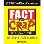 Office Products : Fact or Crap 2009 Desktop Calendar