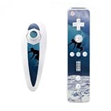 Hang 10 Design Nintendo Wii Nunchuk + Remote Controller Protector Skin Decal Sticker