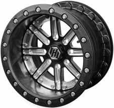 HiPer Wheels Dakar Dual Beadlock Front/Rear Wheel - 14x7 (4+3 offset) 4/136, 4/137/Black/Black