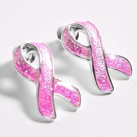  Pink Ribbon Earrings