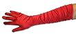 Long Gathered Satin Gloves Assorted Colors