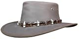 Barmah Hats Aussie Hat - Croc Band w/ Croc Teeth
