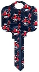Cleveland Indians Kwikset KW1 House Key
