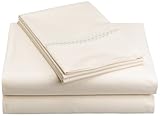 Court of Versailles Caprice 400-Thread-Count Full Fitted Sheet, Ivory
