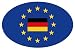 Produkt-Bild: Autoaufkleber Wappen Fahne Europa Deutschland Aufkleber