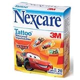 Nexcare Tattoo Cars Disney Waterproof Bandages - 20 ea