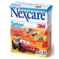 HealthPersonalCare: Nexcare Tattoo Cars Disney Waterproof Bandages   20 ea
