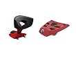Can Am Spyder Rear Sport Rack and Adjustable Bacrest Kit Red 219400156 219400101
