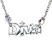 Clear Lucite Austrian Crystal Diva Necklace