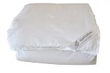 Natural Comfort Ultra Deluxe 100-Percent Natural Mulberry Silk Filled Dobby White Comforter for All Seasons, Queen
