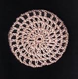 Peach Classic Crocheted Hair Bun Cover- LARGE
