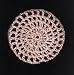 Peach Classic Crocheted Hair Bun Cover- LARGE