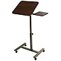 Seville Classics Sit-Stand Desk Cart with Side Table