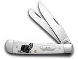 CASE XX White Delrin Turkey Trapper 1/500 Pocket Knife Knives
