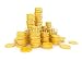 Wallmonkeys Peel and Stick Wall Decals - Gold Coins 3D - Removable Graphic