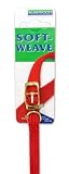 (Rosewood) Soft Weave Dog Collar 10" x 3/8" (Red)