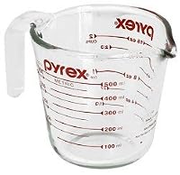 Pyrex Prepware 2-Cup Measuring Cup, Clear with Red Measurements