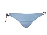 O'neill Tiki Room Wahine Cut Tunnel Tie Bikini Swimsuit Pant (Blue, Large)