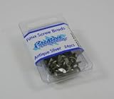 Creative Expressions Faux Screw Brads - Antique Silver