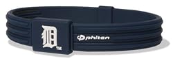 Phiten MLB Authentic Bracelet, Detroit Tigers, Medium (6.75 Inches)