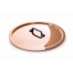 28 cm 11 Copper Iron Lid - Mauviel Prof Series 2.5mm by Mauviel