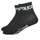 DeFeet ActiVator Police Black Cycling/Running Socks - 6-Pack - ACTPOB