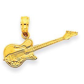 14k Electric Guitar Pendant