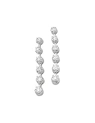 14K White Gold Diamond Earrings - 1.00 Ct. -- LIFETIME WARRANTY