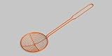 ORANGE Kull Skimmer for Swabian Spaetzle / Pasta / Noodles - STAINLESS STEEL