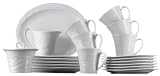 Seltmann Weiden - uni 3 Kaffeeservice 20 tlg. Allegro uni weiss