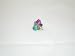 Ring Adjustable with Moveable Multi Crystals and Enamel MULTI